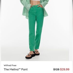 Wilfred Free Melina Twill pants, size 0 in black (Aritzia)